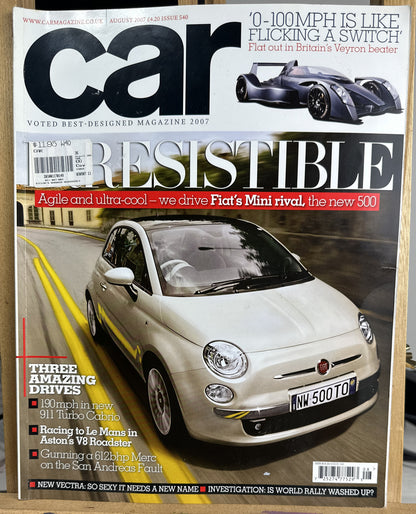 Car Magazine 2007 Issue 540 In Good Condition