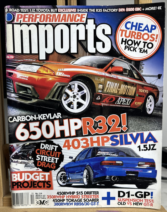 Performance Imports Magazine  No 114 In Ok Condition