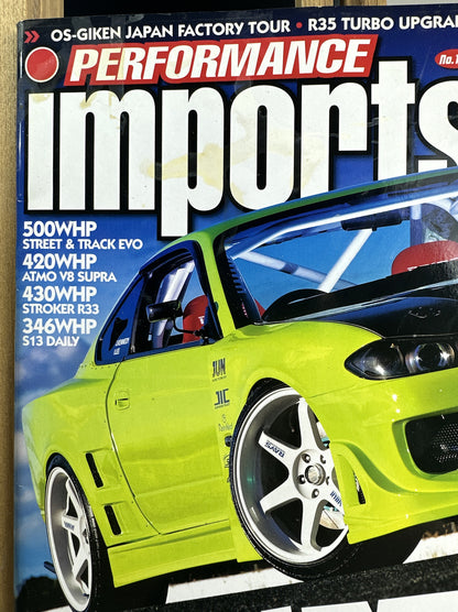 Performance Imports Magazine  No 118 In Ok Condition