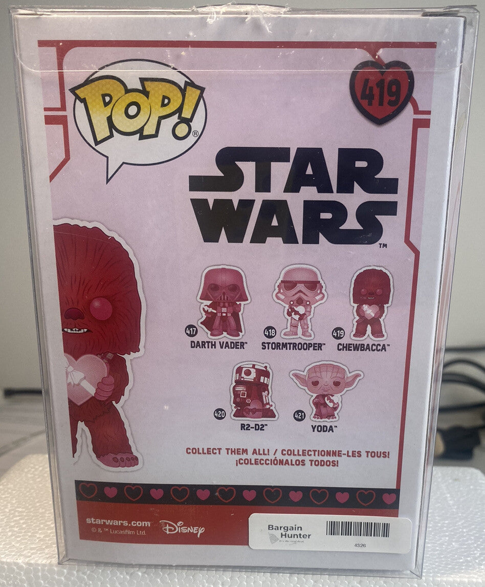 Star Wars Chewbacca Valentine #419 Funko POP In Good Condition 4326
