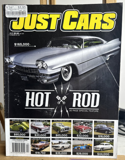 Just Cars Magazine No. 218 17th March 2014 Edition 14-08 In Ok Condition