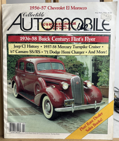 Collectible Automobile Magazine August 1996 In Ok Condition