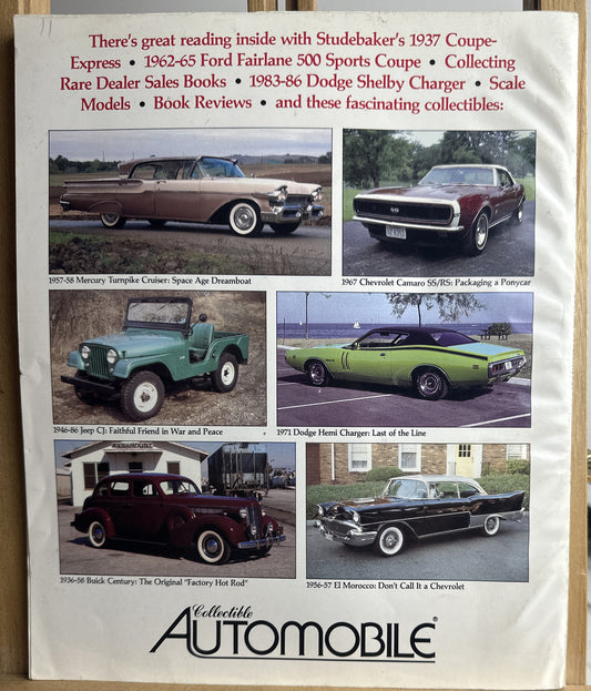 Collectible Automobile Magazine August 1996 In Ok Condition