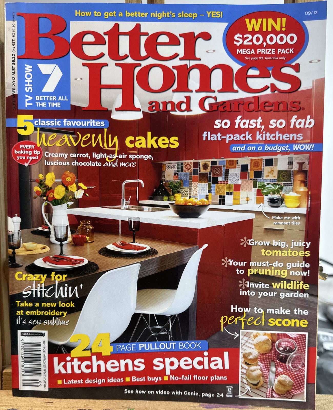 Better Homes and Gardens September 2012 Magazine In Good Condition
