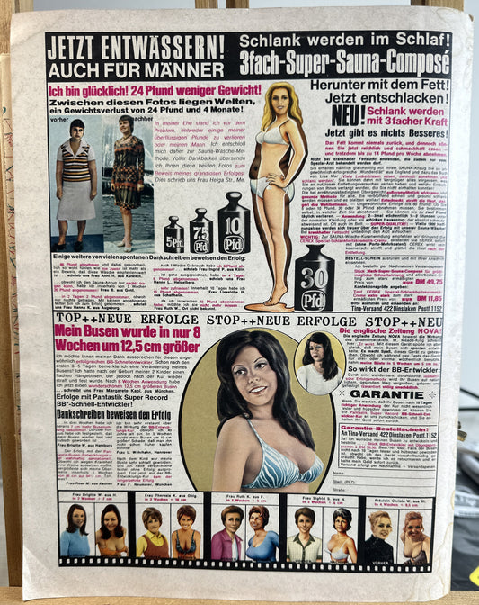 BURDA Moden, Jan 1973, Sewing Magazine German, 70's Vintage In Good Condition