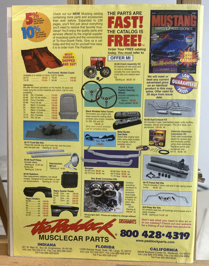 Mustang Illustrated Magazine May 2001 In Ok Condition