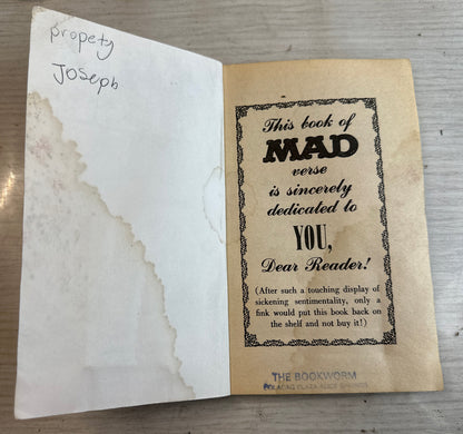 Mad For Better Or Verse Book No.3 In OK Condition