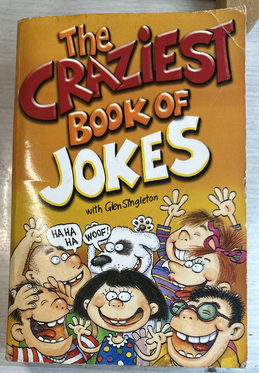 The Craziest Book Of Jokes Book with Glen Singleton In OK Condition