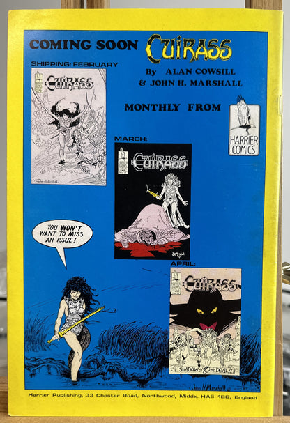 Harrier Preview Cuirass and Night Bird #1 - Harrier Comics - 1988 In VGC