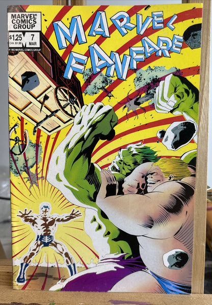 Marvel Fanfare #7 1983 Hulk Cover Marvel Comics In Good Condition