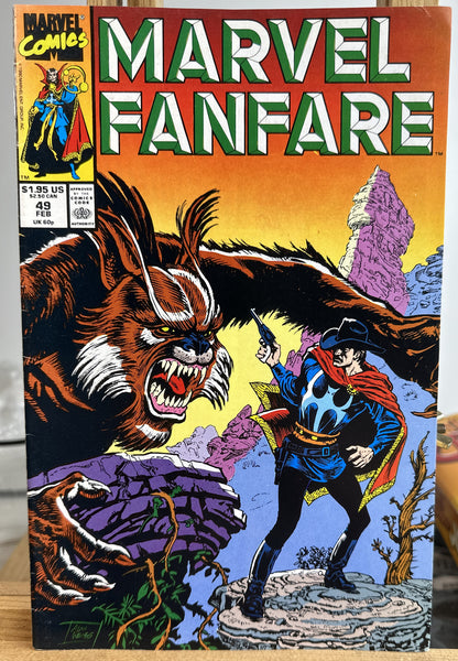 MARVEL COMICS - MARVEL FANFARE VOL 1 , #49 , FEB 1990 In Good Condition