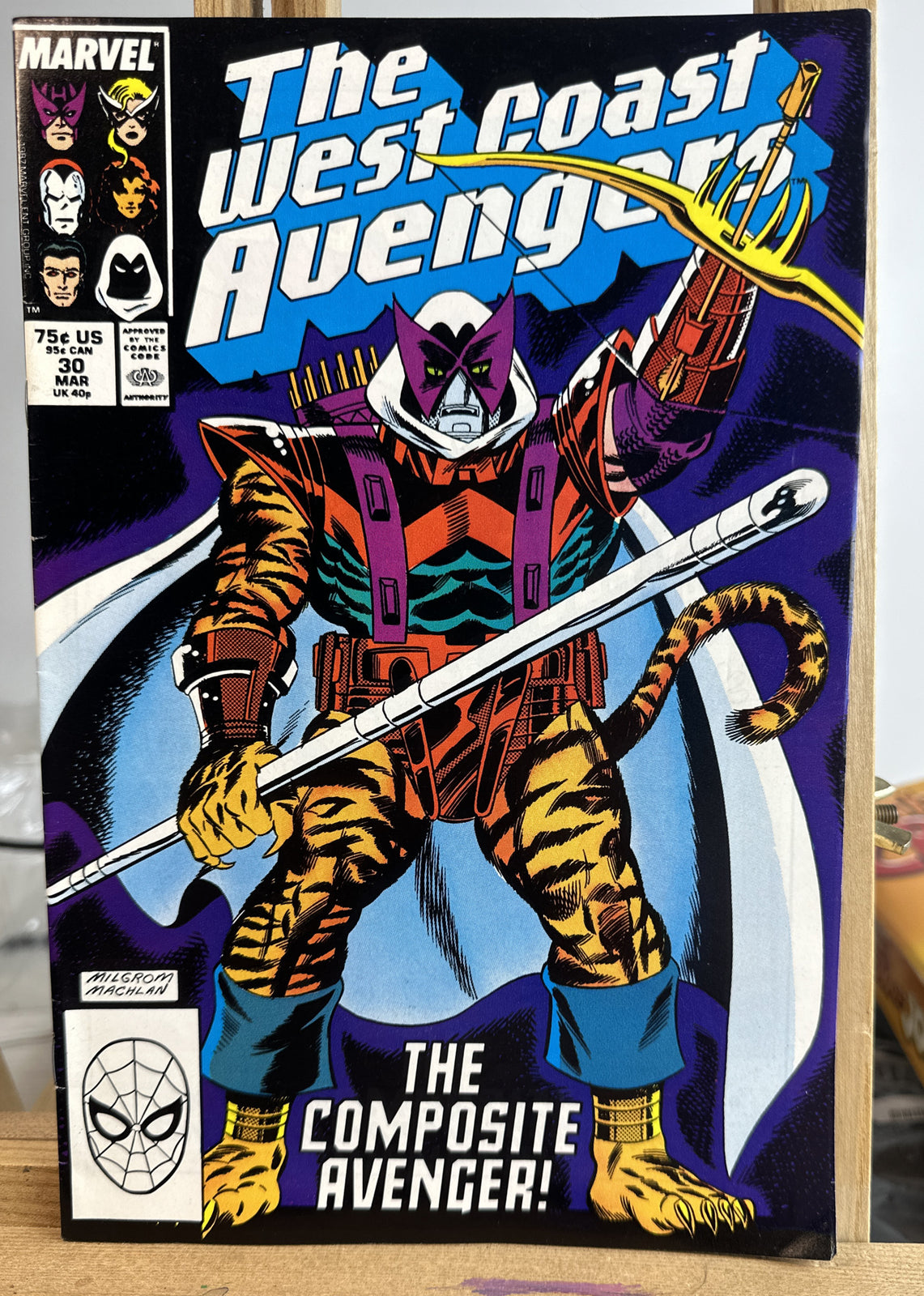 The West Coast Avengers #30 March 1988 Iron Man Hawkeye In Good Condition