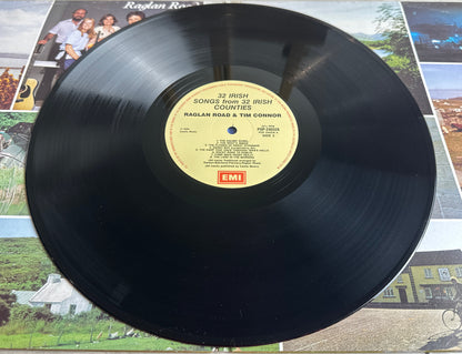 32 Irish Songs from Irish counties - Raglan Road and Tim Connor Vinyl Record VGC