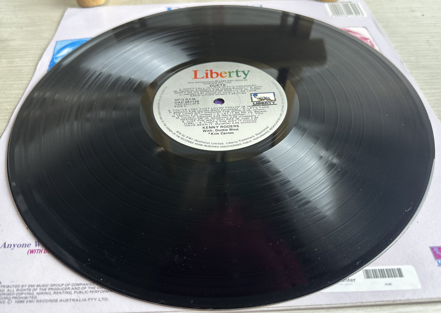 Kenny Rogers Duets (1988) Australian Press Vinyl Record In VGC 4496