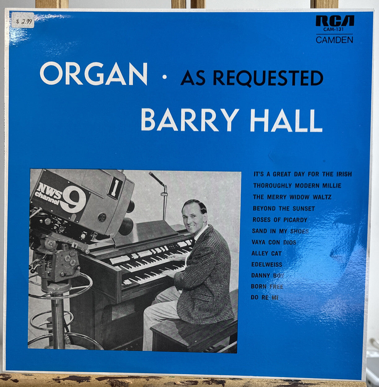 Organ as Requested, Barry Hall 30 cm Vinyl LP Record In Good Condition 5653