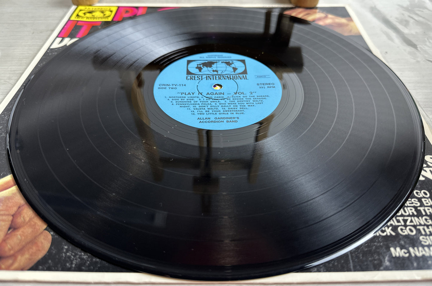 Allan Gardiner's Accordion Band, Play It Again Volume 2, LP Record In VGC 5654