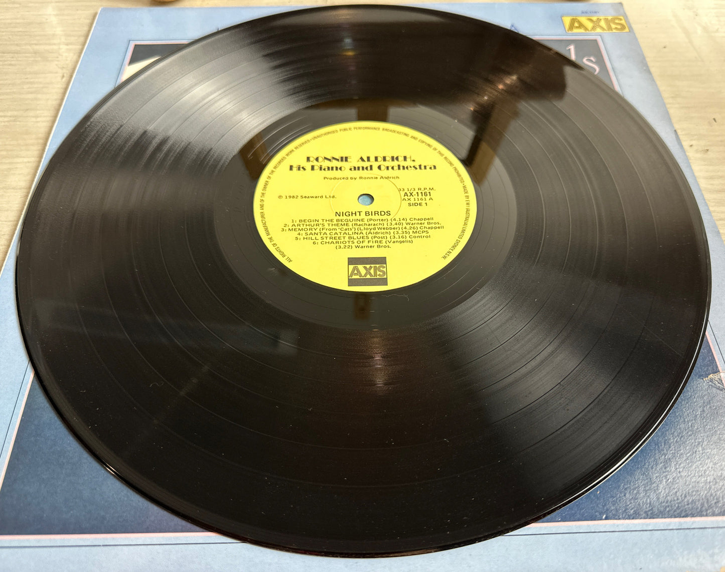 RONNIE ALDRICH, HIS PIANO AND ORCHESTRA Night Birds - Vinyl Record - In VGC 4532