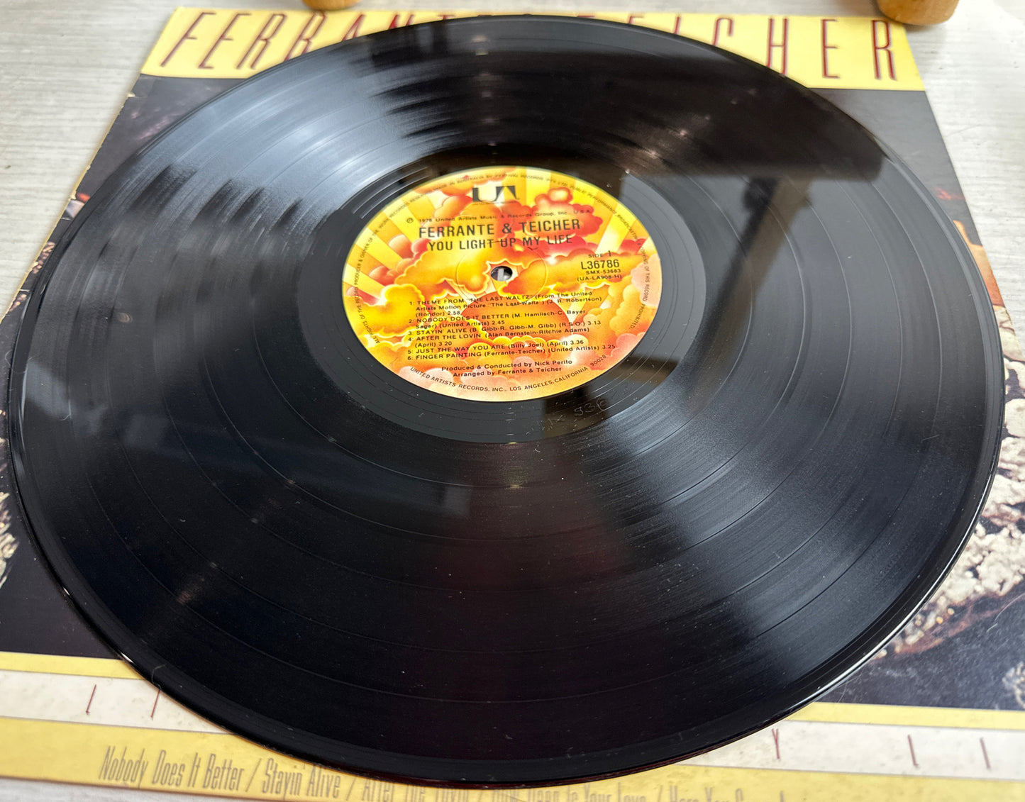 FERRANTE & TEICHER-YOU LIGHT UP MY LIFE - Vinyl Record - In Good Condition 4534