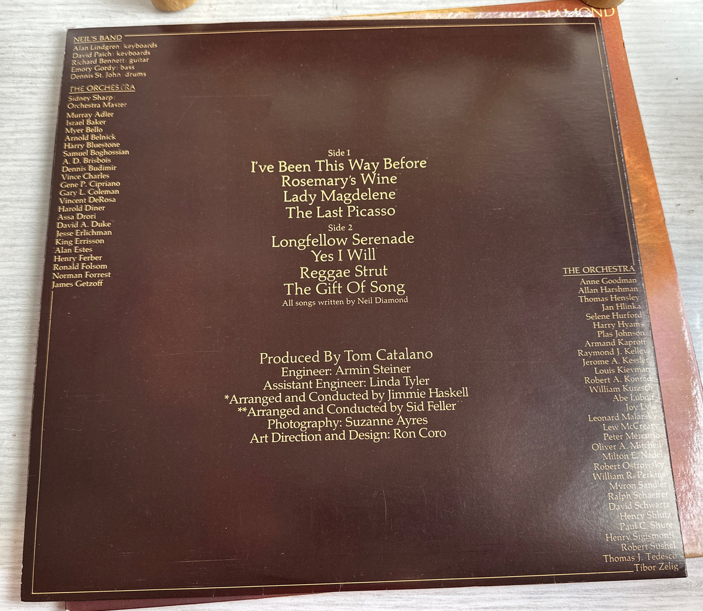 NEIL DIAMOND SERENDE UK VINYL LP ON CBS RECORDS 1970S In Good Condition 4535