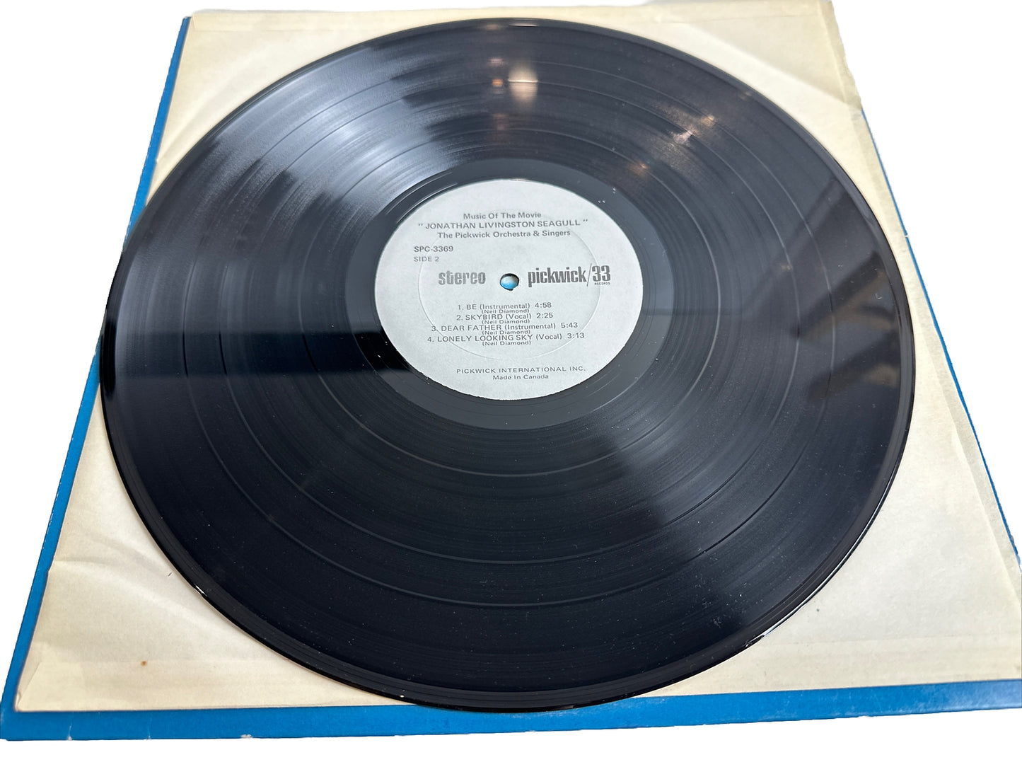 Music Of The Motion Picture Jonathan Livingstone Seagull - Record Vinyl LP 3852