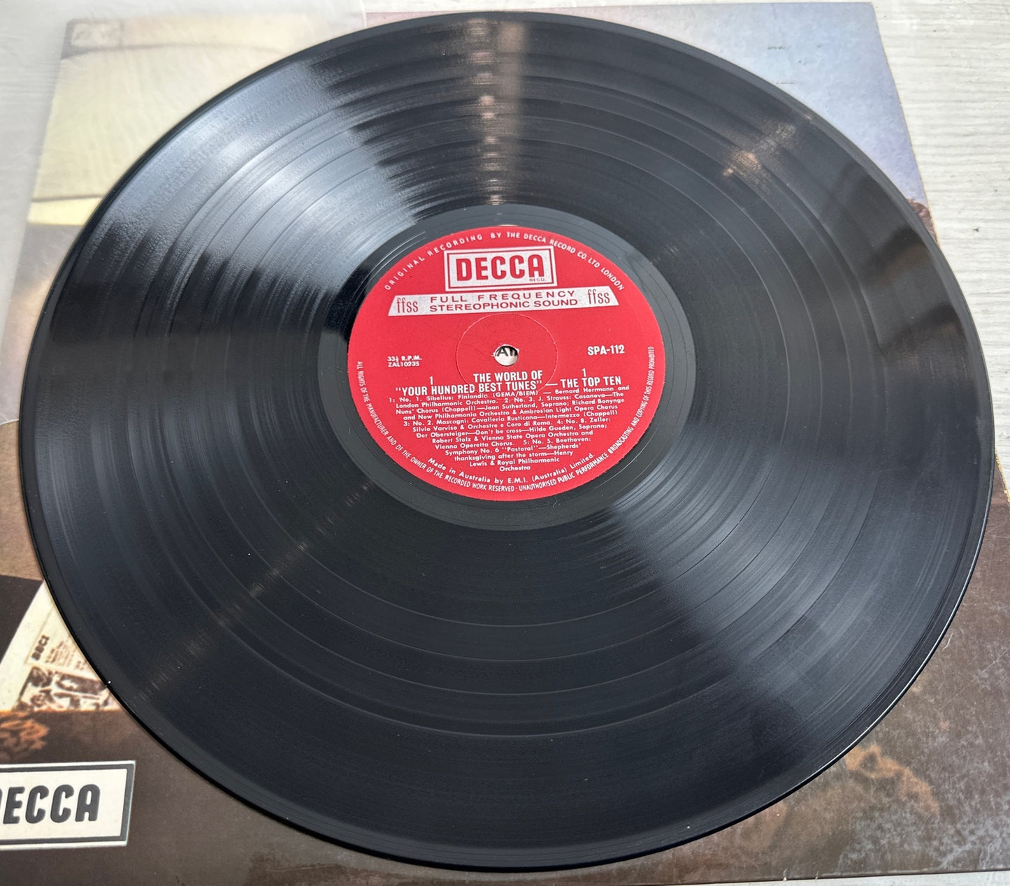 The World of Your Hundred Best Tunes The Top Ten -  12" Record Vinyl 4243