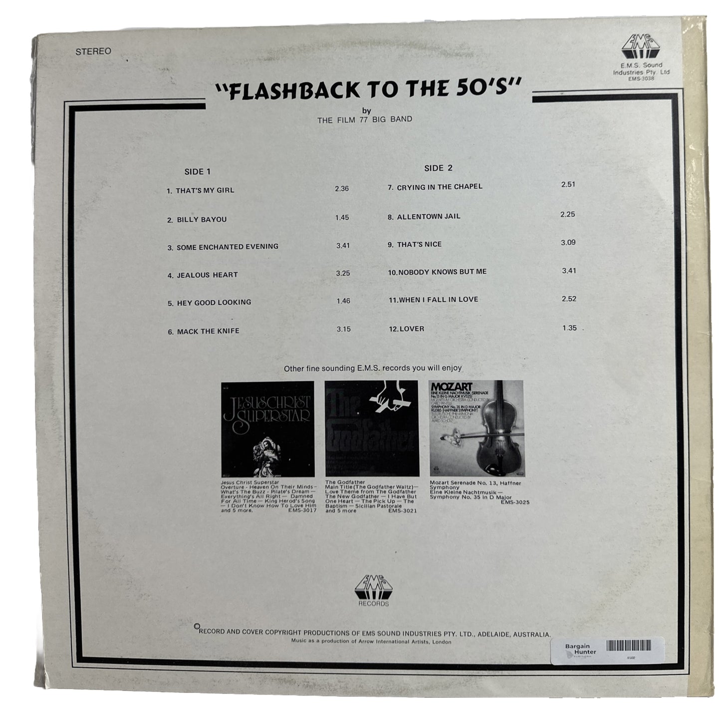 Flashback To The 50's - The Film 77 Big Band - 12" Record Vinyl LP 4502