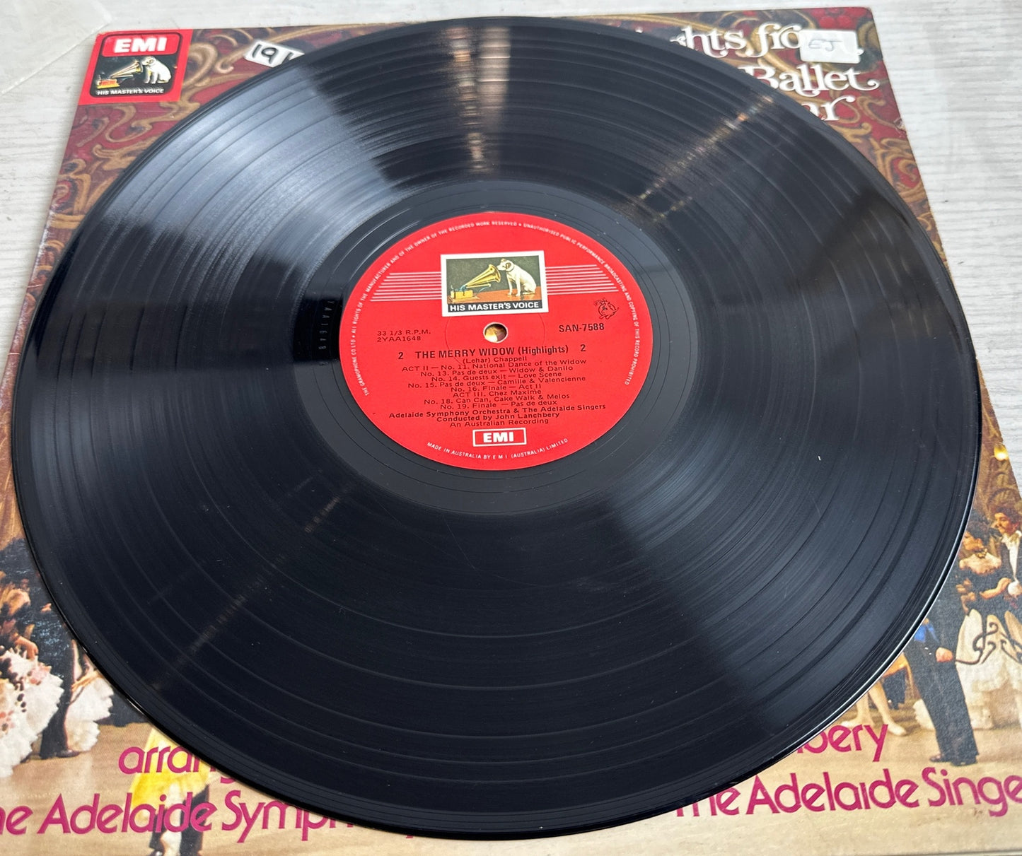 Highlights From the Merry Widow Ballet Franz Lehar -12" Record Vinyl LP 4247