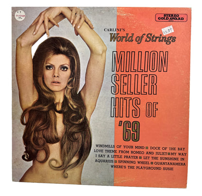 Carlini's World of Strings Million Sellers of The 69's -12" Record Vinyl LP 4248