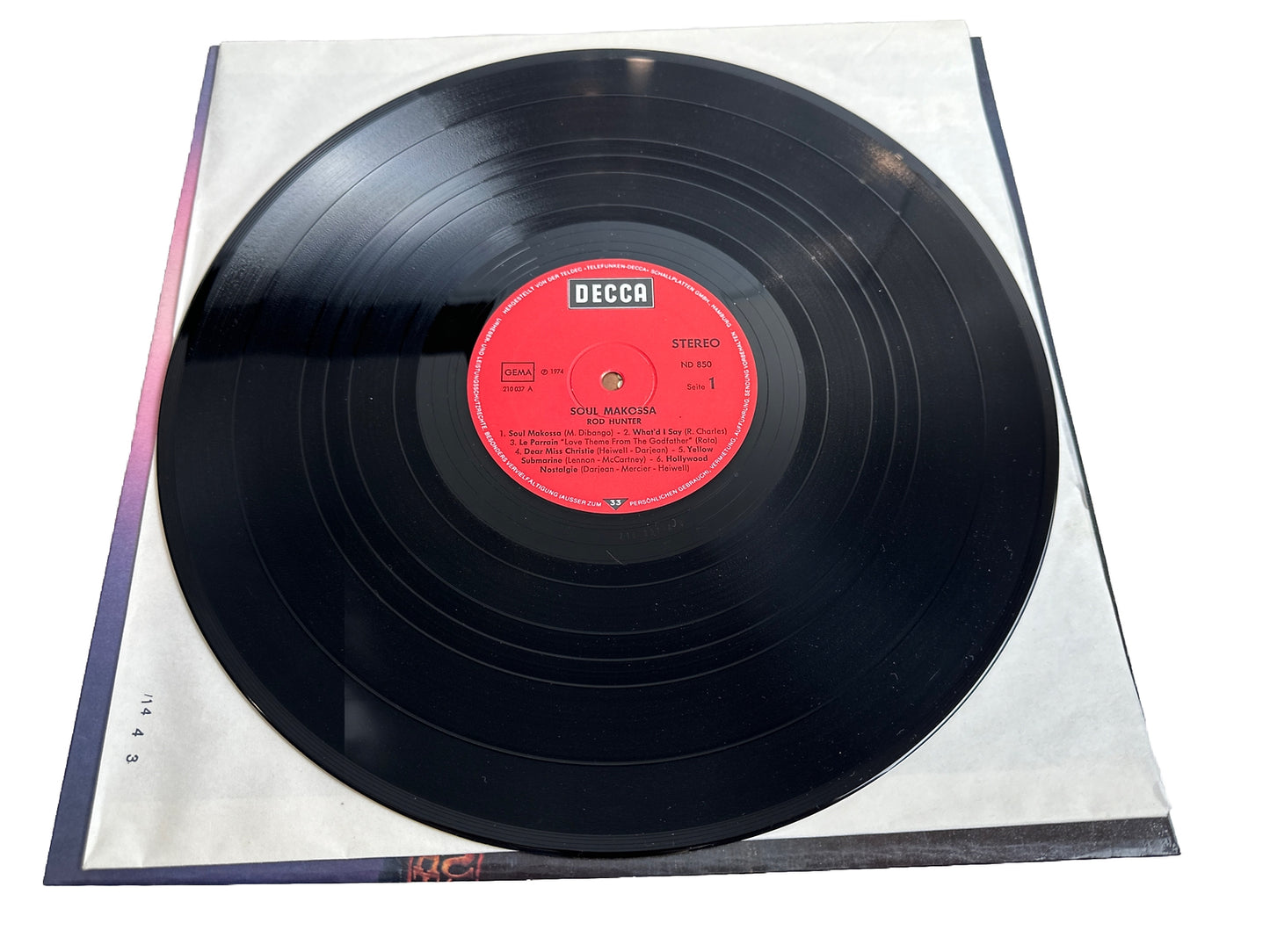 Rod Hunter - Soul Makossa - The King Of The Moog  - 12" Vinyl Record 3928