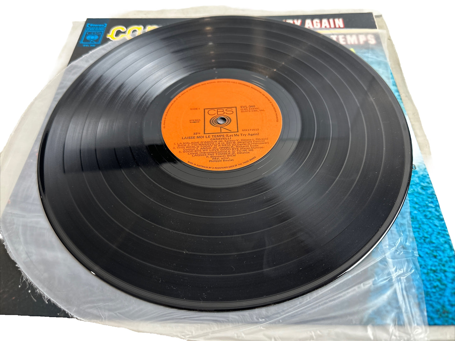 Let Me Try Again - Laisse-Moi Le Temps CARAVELLI - 12" Vinyl Record 3930