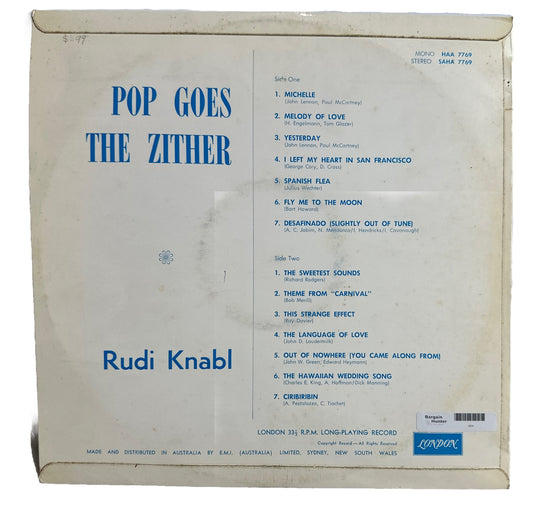 Pop Goes The Zither - Rudi Knabl - 12" Vinyl Record 3919