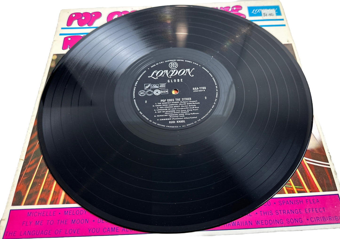 Pop Goes The Zither - Rudi Knabl - 12" Vinyl Record 3919