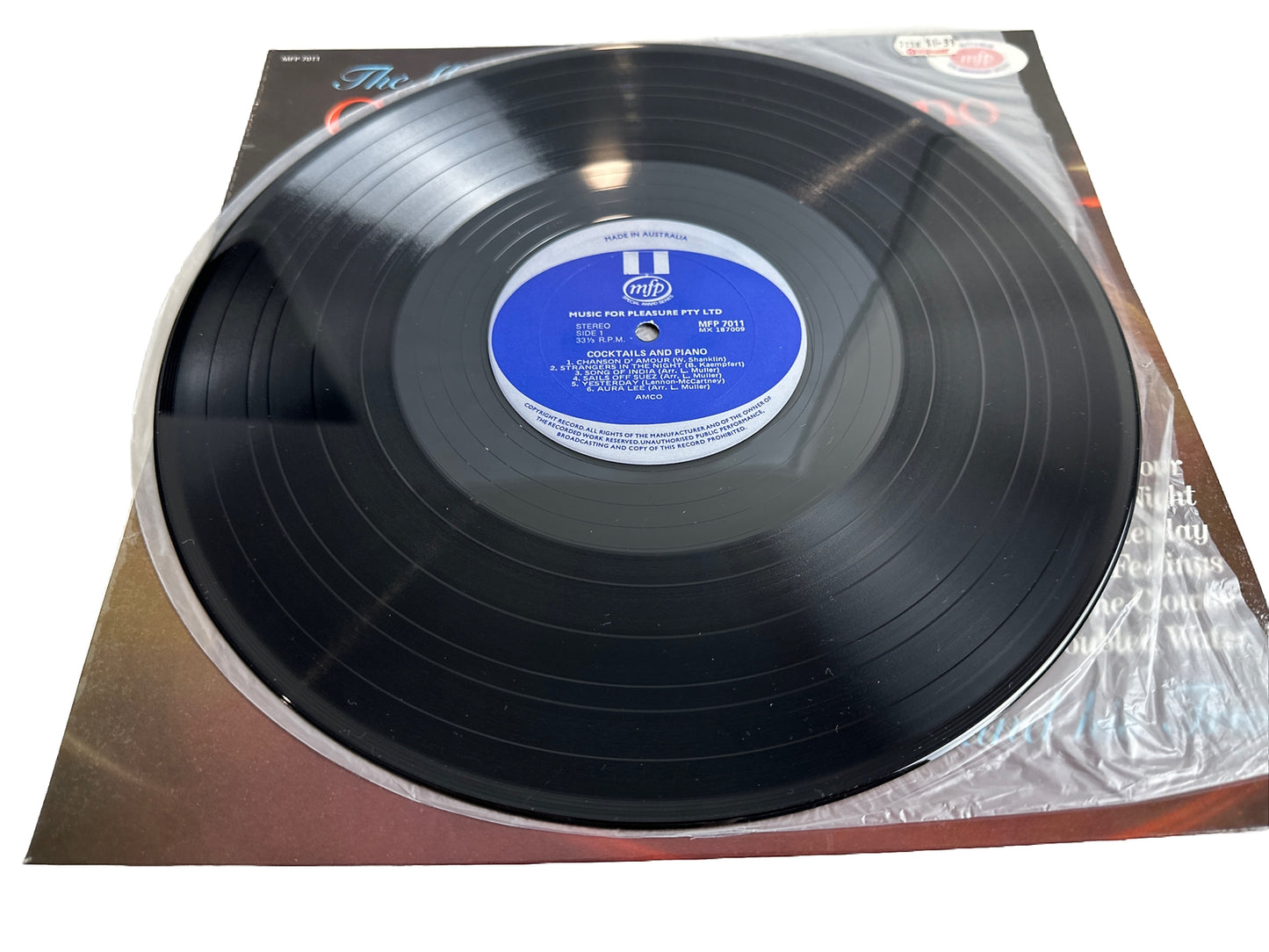 The Mood is Warm for Cocktails and Piano - 12" Vinyl Record 3922