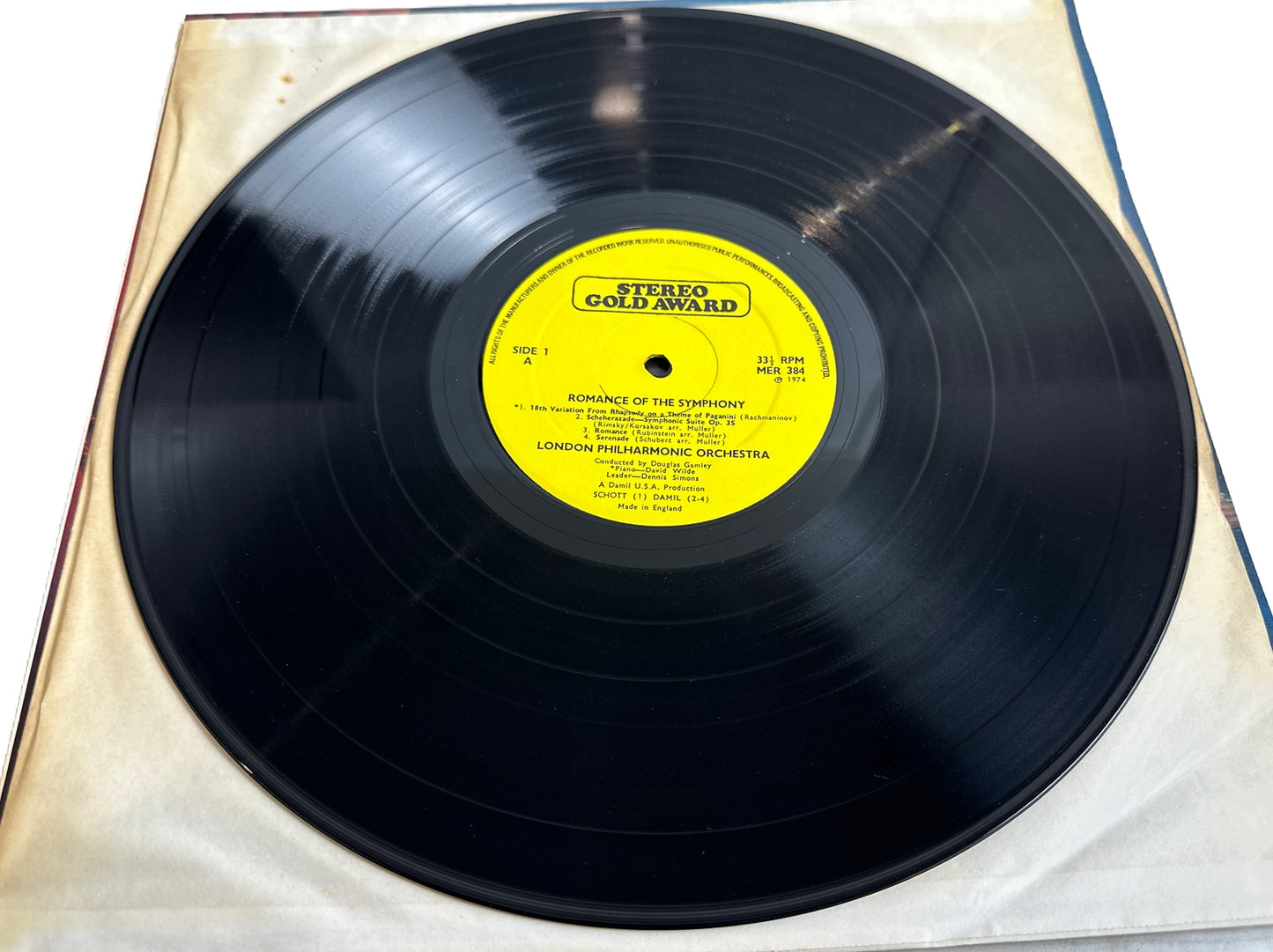 LONDON PHILHARMONIC ORCHESTRA - Romance Of The Symphony - 12" Vinyl Record 3923