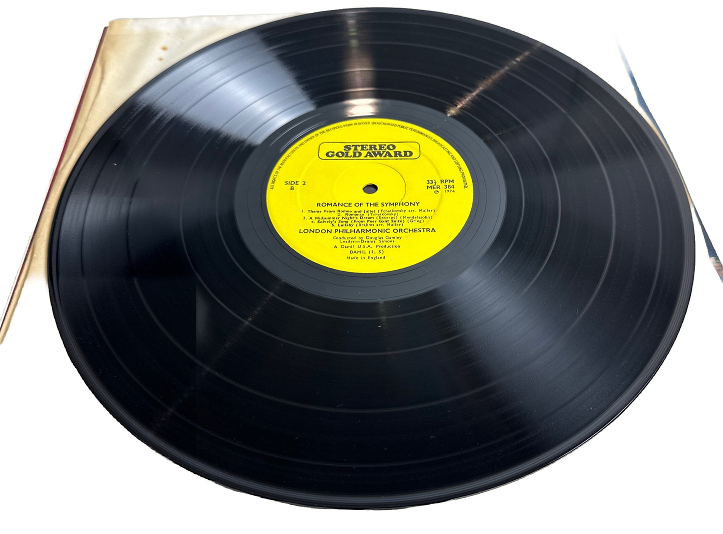 LONDON PHILHARMONIC ORCHESTRA - Romance Of The Symphony - 12" Vinyl Record 3923