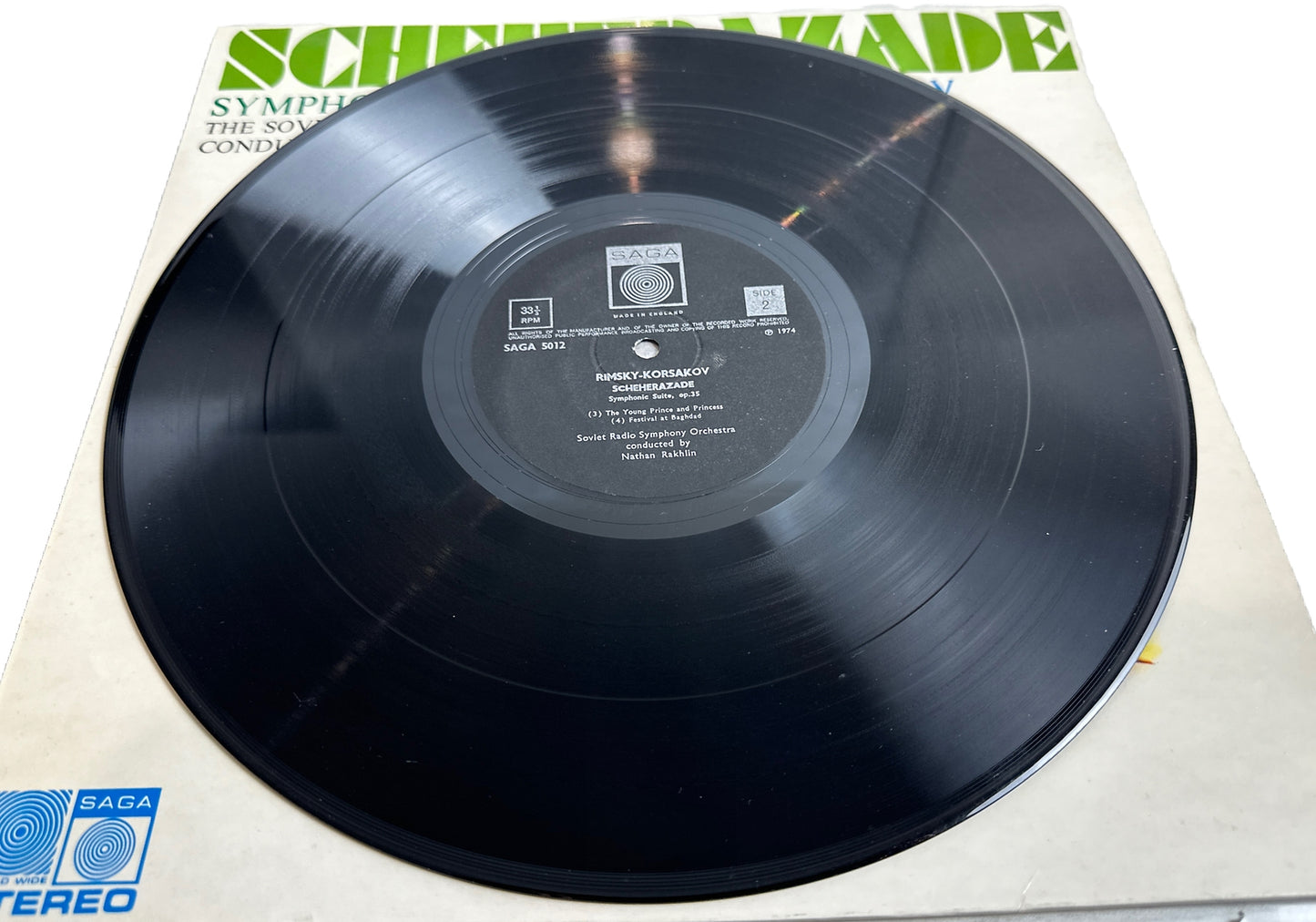 Rimsky Korsakov - The Soviet Radio Symphony Nathan Rakhlin Scheherazade Record