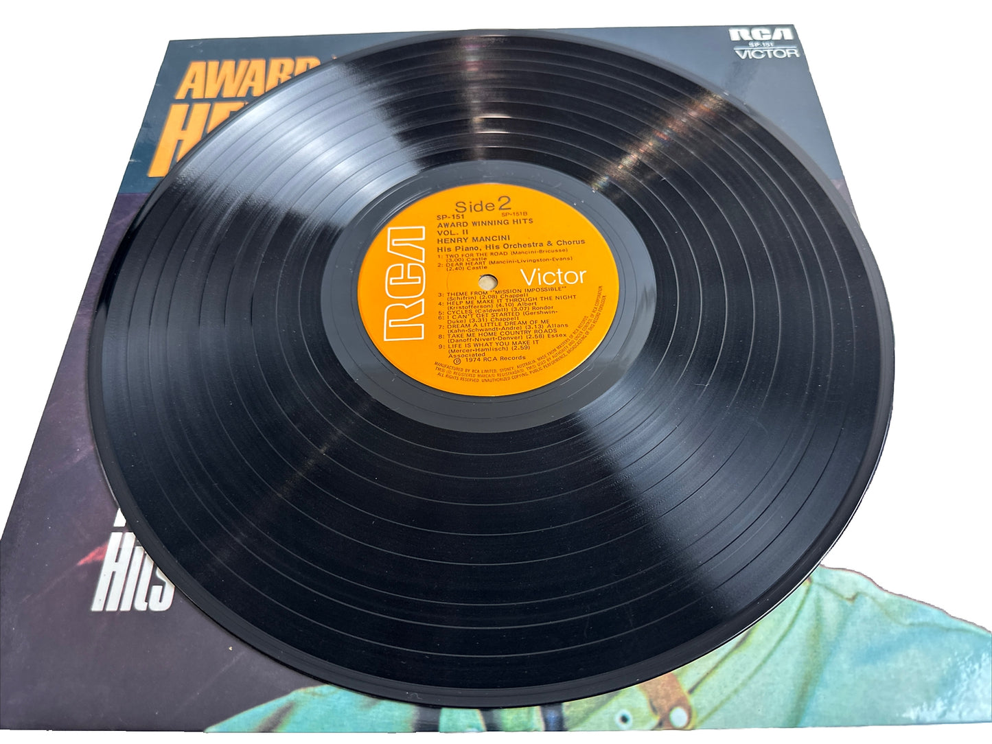 HENRY MANCINI - 20 Award-Winning Hits Of Vol. 2 - 12" Vinyl Record 4400
