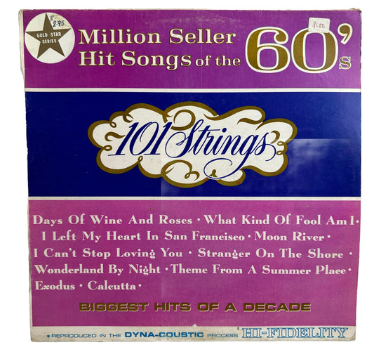 101 Strings - Million Seller Hit Songs Of The 60's - 12" Vinyl Record 3916