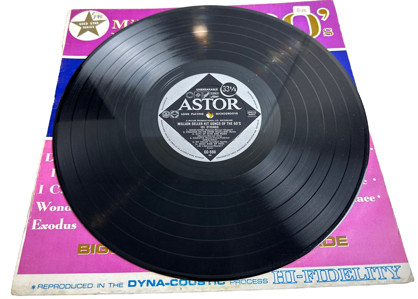 101 Strings - Million Seller Hit Songs Of The 60's - 12" Vinyl Record 3916