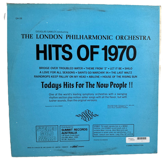 HITS OF 1970 - The London Philharmonic Orchestra- 12" Vinyl Record 3912