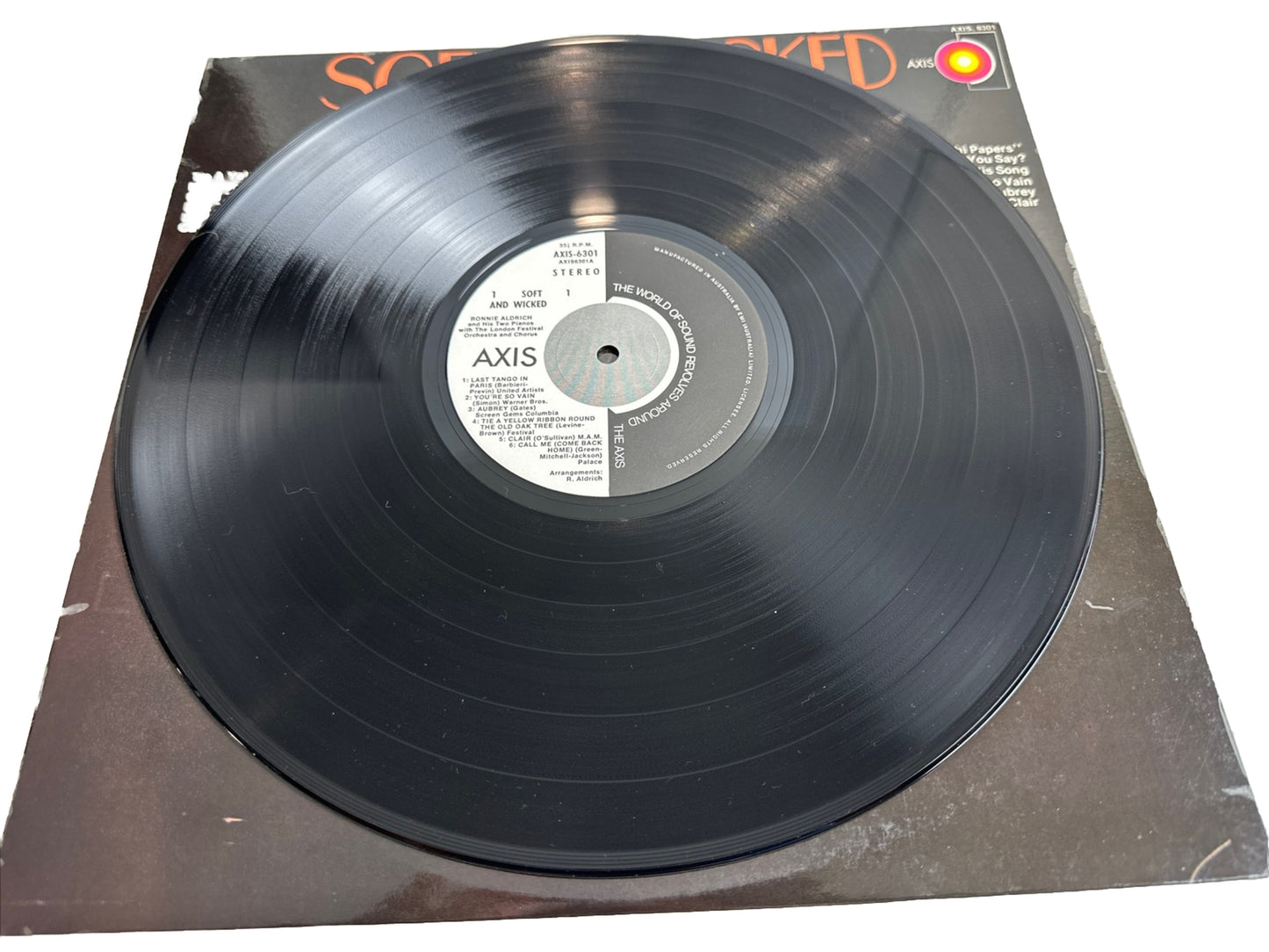 Soft And Wicked - Ronnie Aldrich And His Two Pianos - 12" Vinyl Record 3896