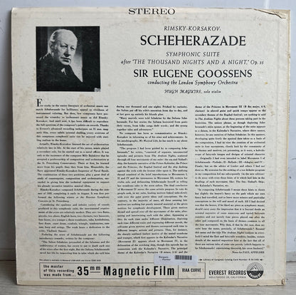 Rimsky-Korsakov: Scheherazade / Sir Eugene Goossens - 12" Vinyl Record 3899