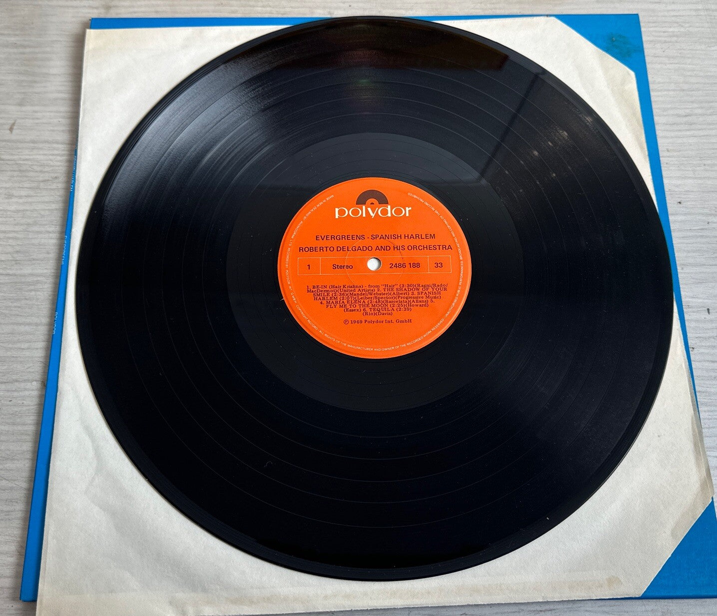 Evergreens - Roberto Delgado - Spanish Harlem - 12" Vinyl Record 3875