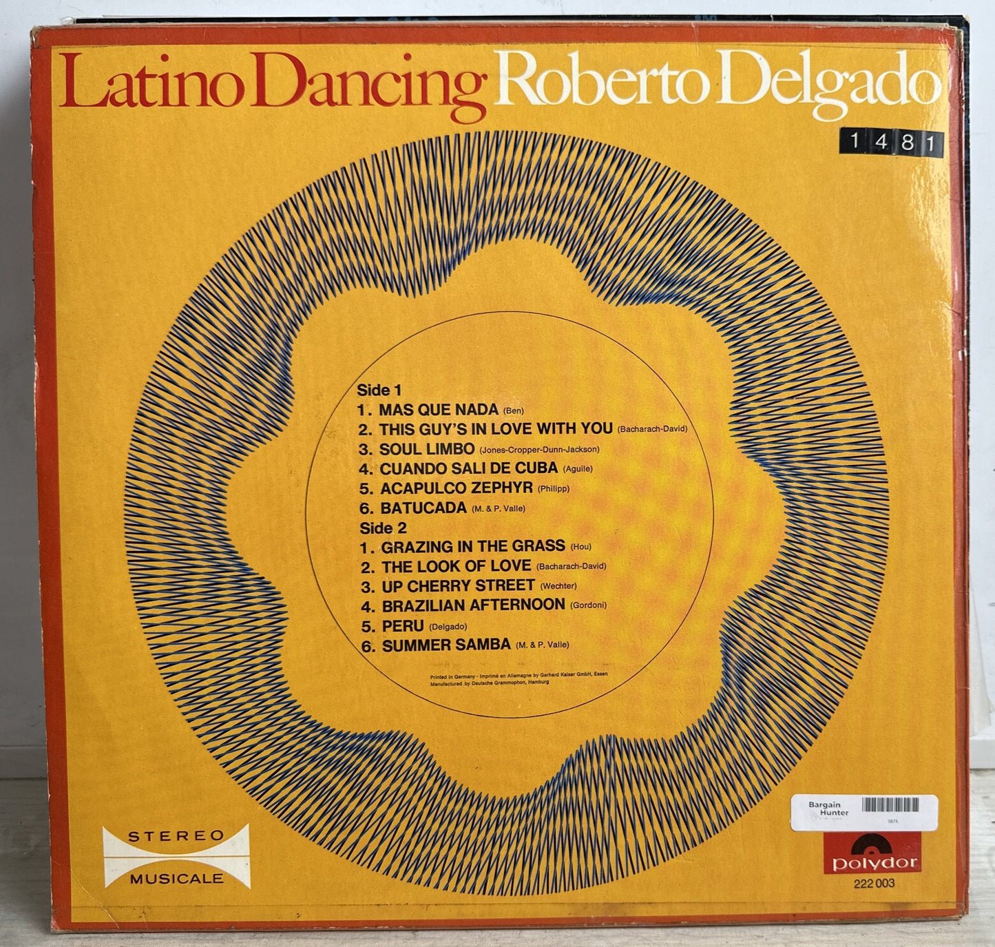 Latino Dancing - Roberto Delgado  - 12" Vinyl Record 3874