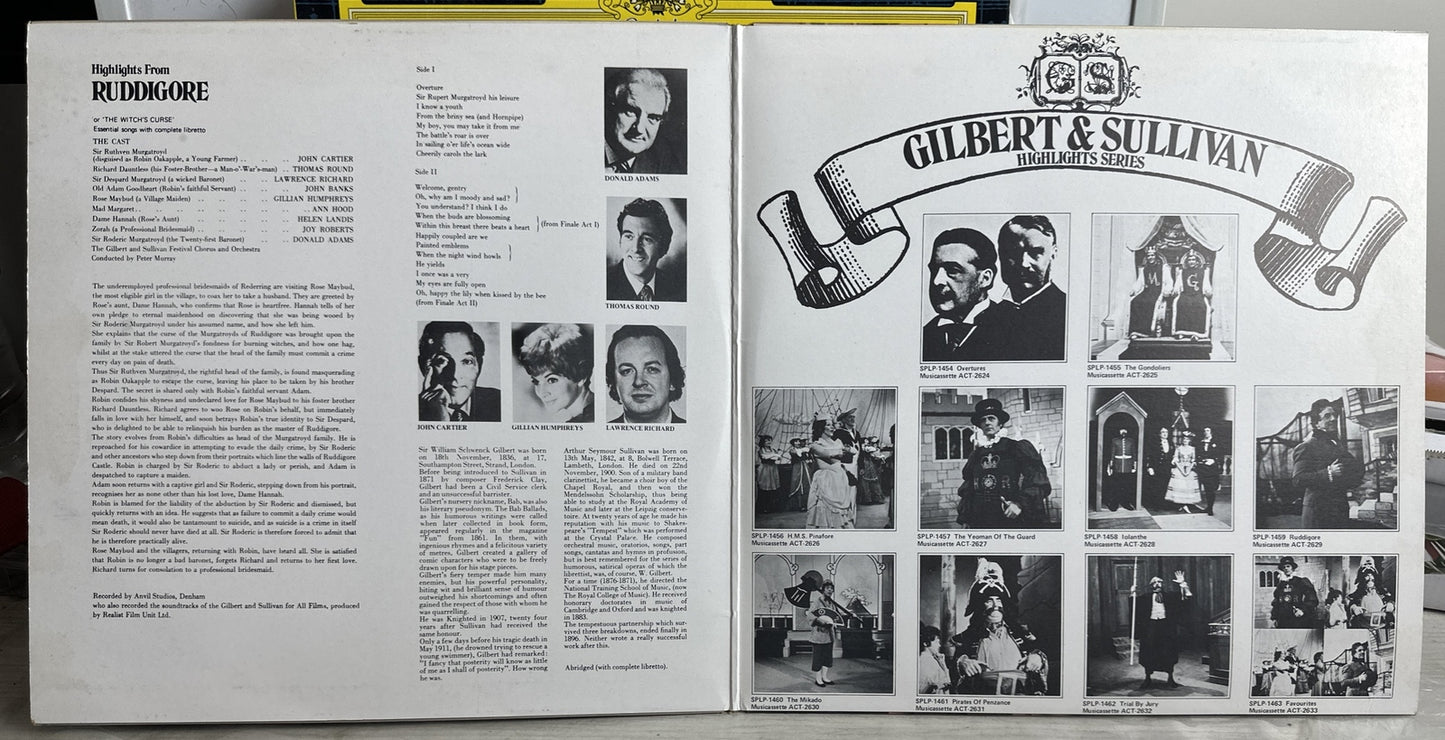Gilbert & Sullivan - Highlights From Ruddigore - 12" Vinyl Record 3598