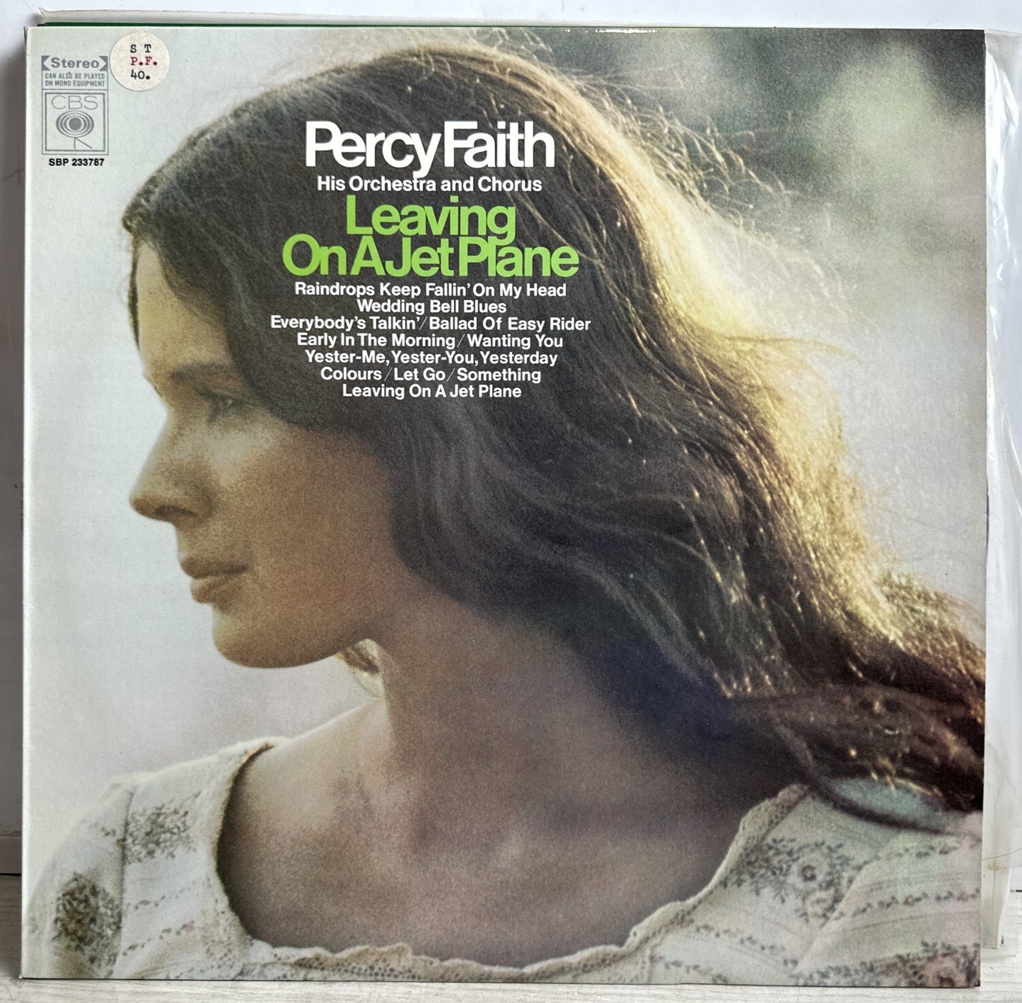 Percy Faith & His Orchestra - Leaving On A Jet Plane - 12" Vinyl Record 3864