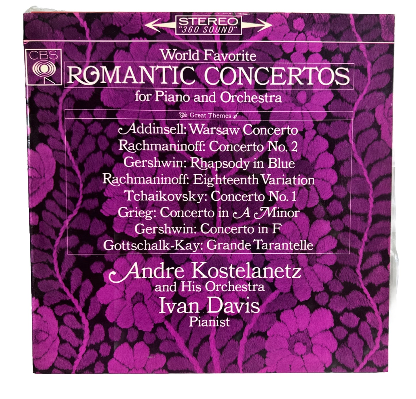World Favorite Romantic Concertos For Piano And Orchestra - 12" Vinyl Record