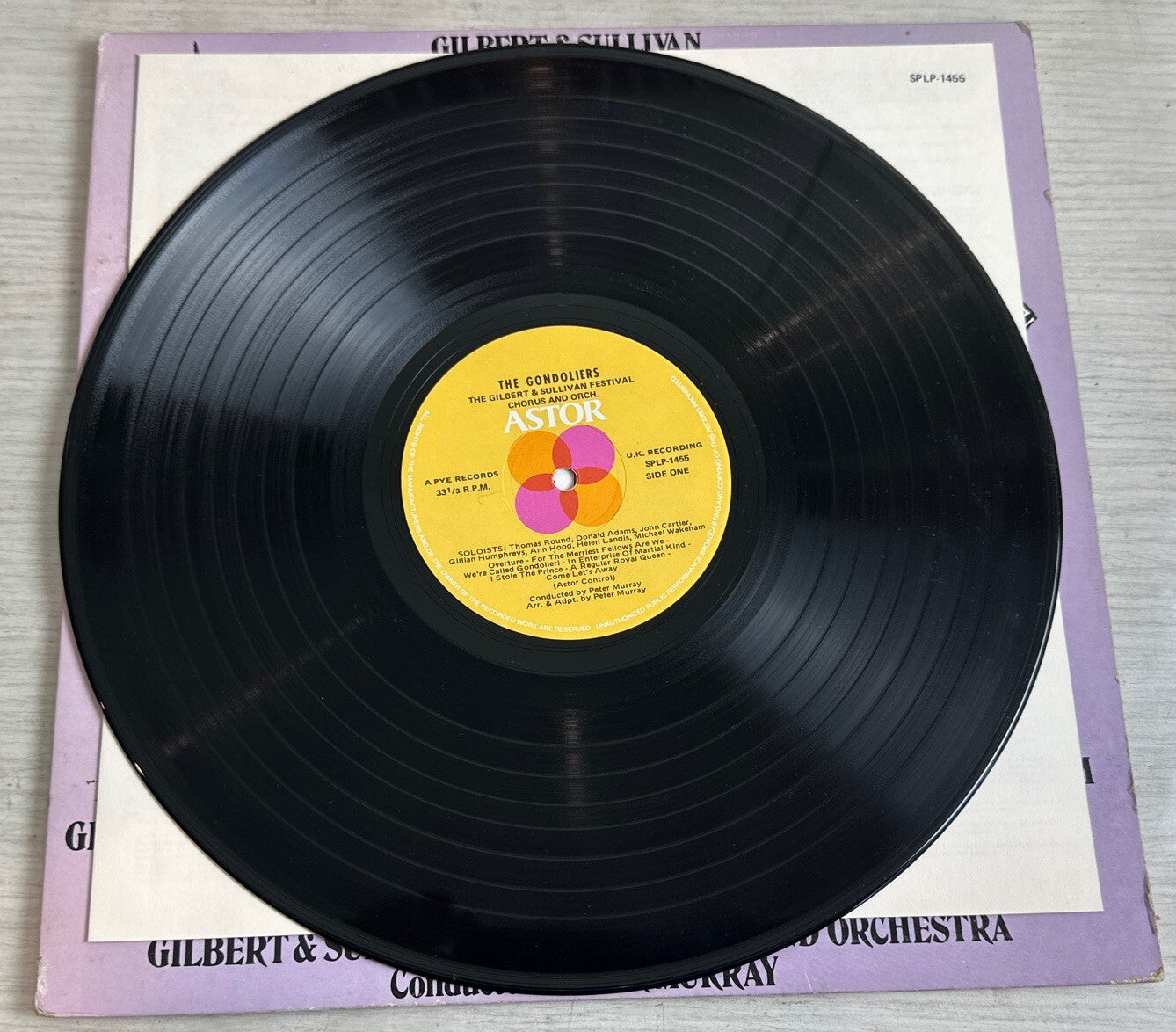 Gilbert And Sullivan - Highlights From The Gondoliers  - 12" Vinyl Record 3589
