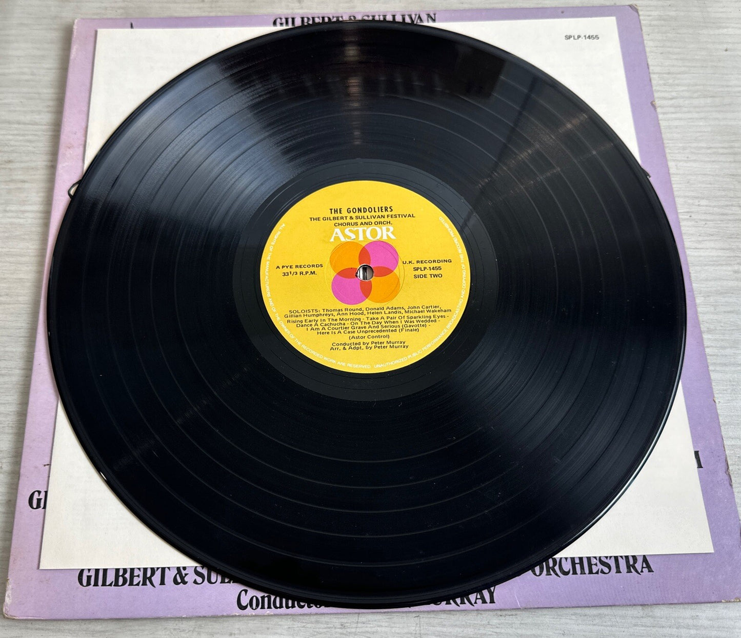 Gilbert And Sullivan - Highlights From The Gondoliers  - 12" Vinyl Record 3589