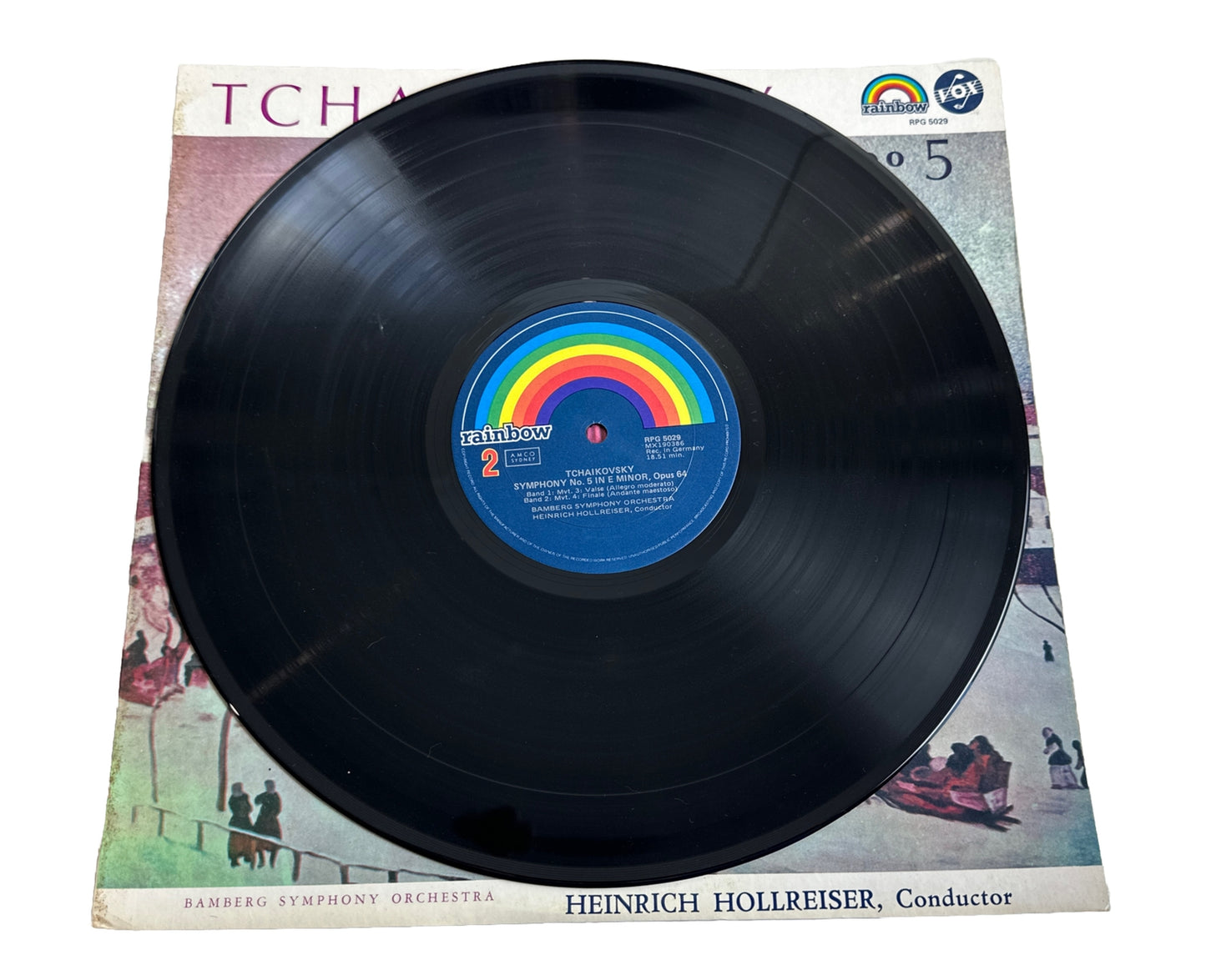 Tchaikovsky Symphony No 5 - Heinrick & Hollresiser - 12" Vinyl Record 4014